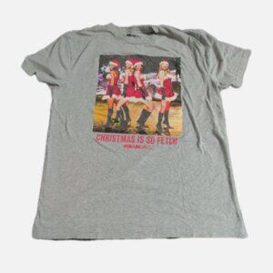 Mean Girls Women’s Grey T Shirt Christmas Is So Fetch Size XL